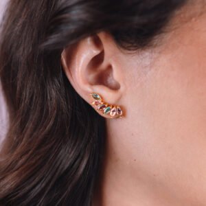 Brinco earcuff navetes colors
