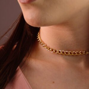 Choker elos quadrados