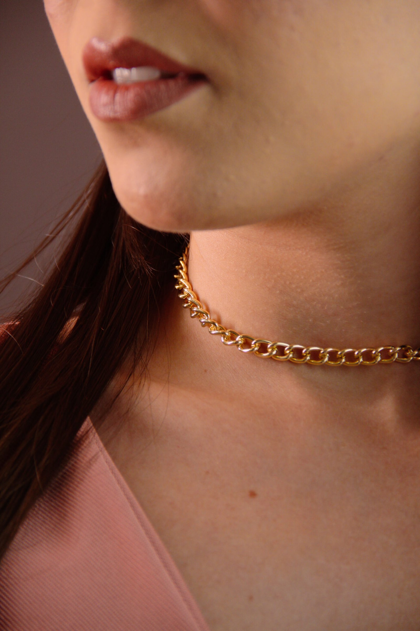 Choker elos quadrados