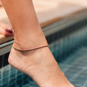 Tornozeleira semijoia cordão baiano